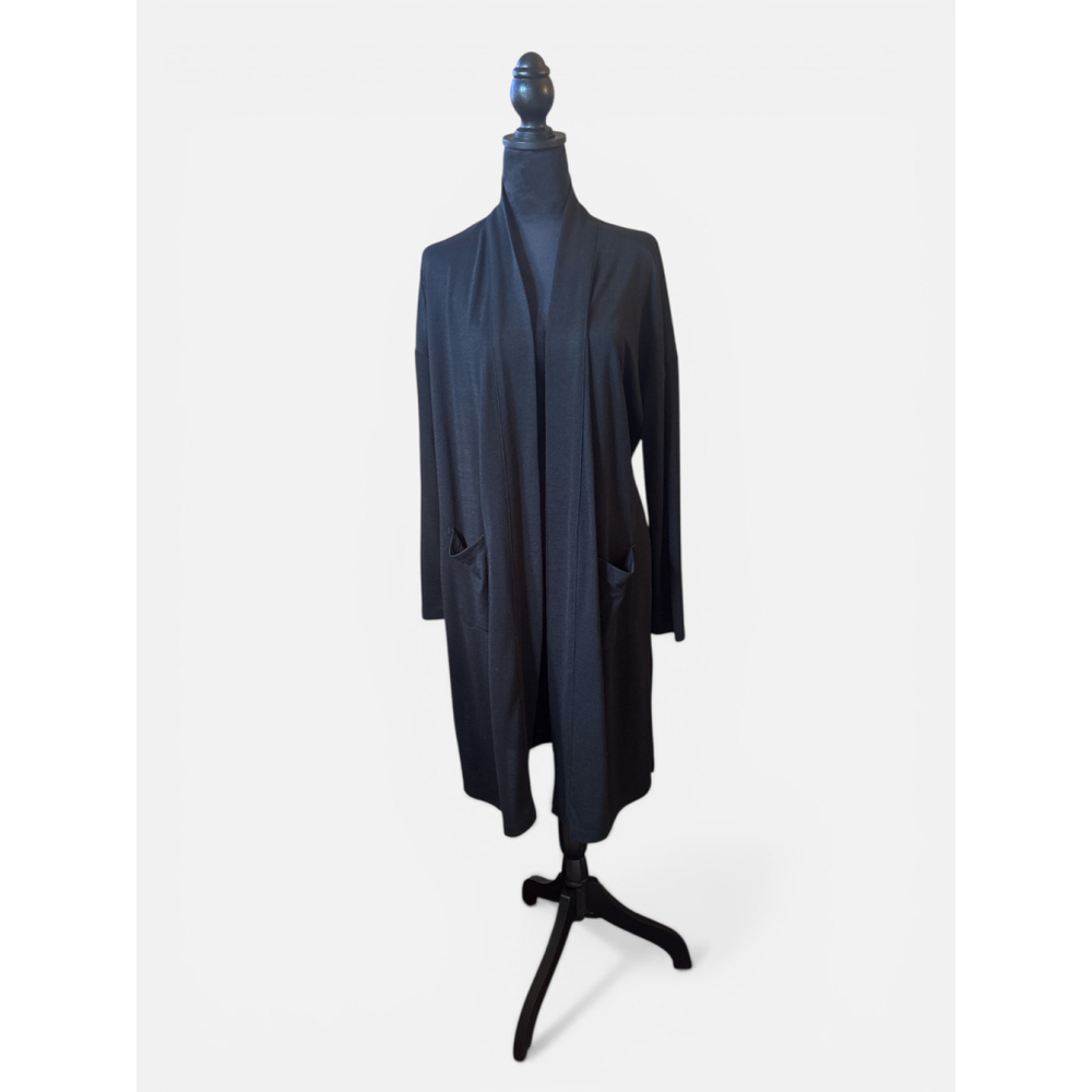 Banana Republic Extra Long Black Belted Cardigan - Size S